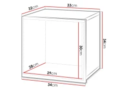Baderom|Baderomsskap-Tessan veggskap 34 cm brun