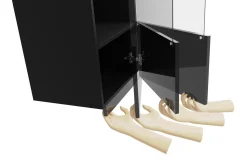Concept 55 Vitrineskap|Skap-Tessan Vitrineskap 45x117 cm Svart