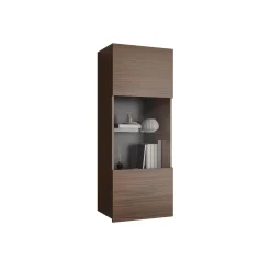 Vitrineskap|Skap-Tessan Vitrineskap 45x117 cm brun