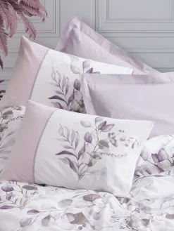 Putetrekk|Sengetøysett & Dynetrekksett-Tharion sengesett 140x200 cm Nadia Lilac White