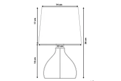 Thasall Bordlampe 36 cm E14