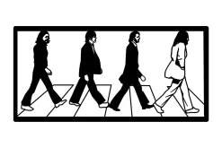 The Beatles Veggdekor