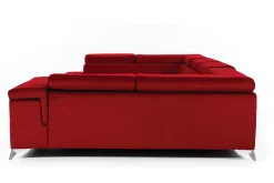 Velour Sofa & Fløyel Sofa-Theriago Hjørnesovesofa med Divan Venstre Rød