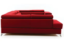 Velour Sofa & Fløyel Sofa-Theriago Hjørnesovesofa med Divan Venstre Rød