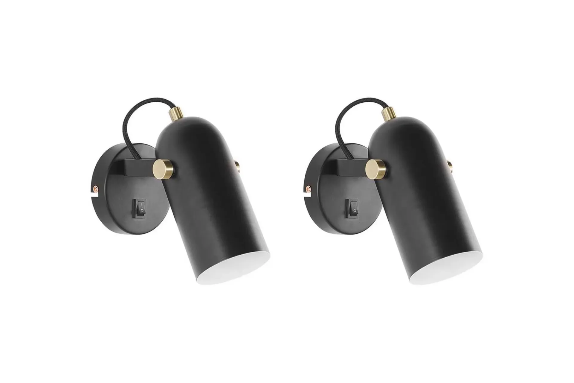 Spotlights & Downlights-Thika Spotlight 2 stk E27 Svart