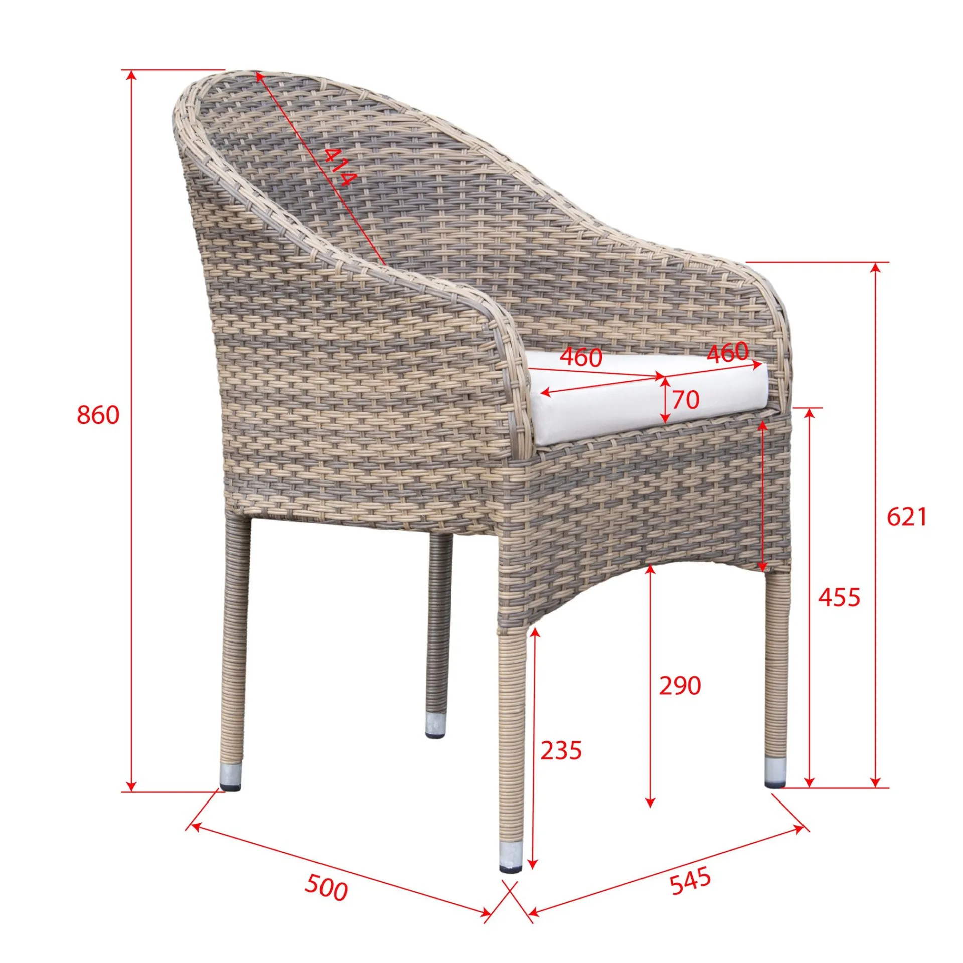 Comfort Garden Utelenestoler|Loungemøbler Salg-Thor lenestol utendørs Natur