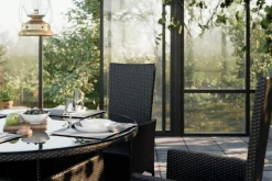 Comfort Garden Thor Spisegruppe Ø140+4 Jenny Regulerbare Stoler
