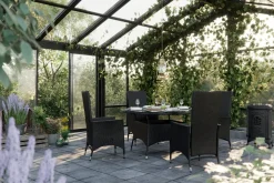 Comfort Garden Thor Spisegruppe Ø140+4 Jenny Regulerbare Stoler