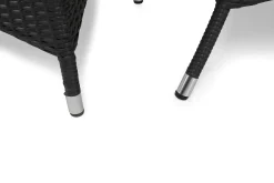 Comfort Garden Spisegrupper Hage-Thor Spisegruppe 140+4 Jenny Regulerbare Stoler Svart