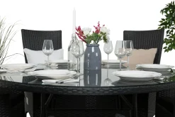 Comfort Garden Thor Spisegruppe Ø140+6 Jenny Regulerbare Stoler