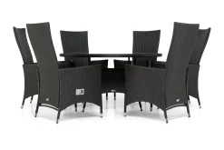 Comfort Garden Thor Spisegruppe Ø140+6 Jenny Regulerbare Stoler
