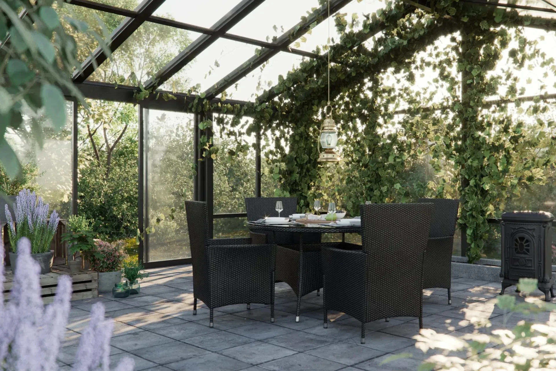 Comfort Garden Thor Spisegruppe 140+4 Thor Lyx Stoler