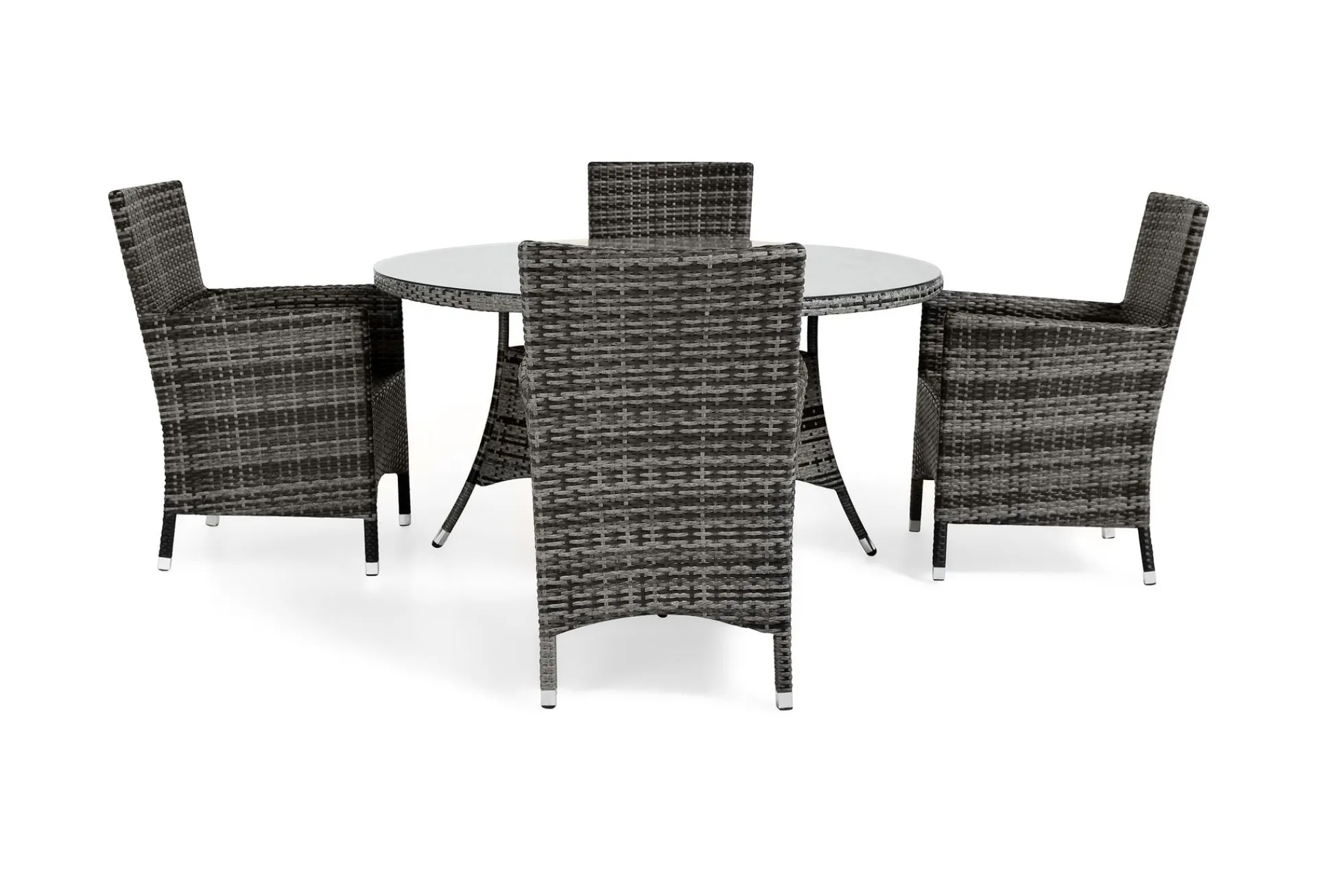 Comfort Garden Spisegrupper Hage-Thor Spisegruppe Ø140+4 Thor Stoler Mørkegrå