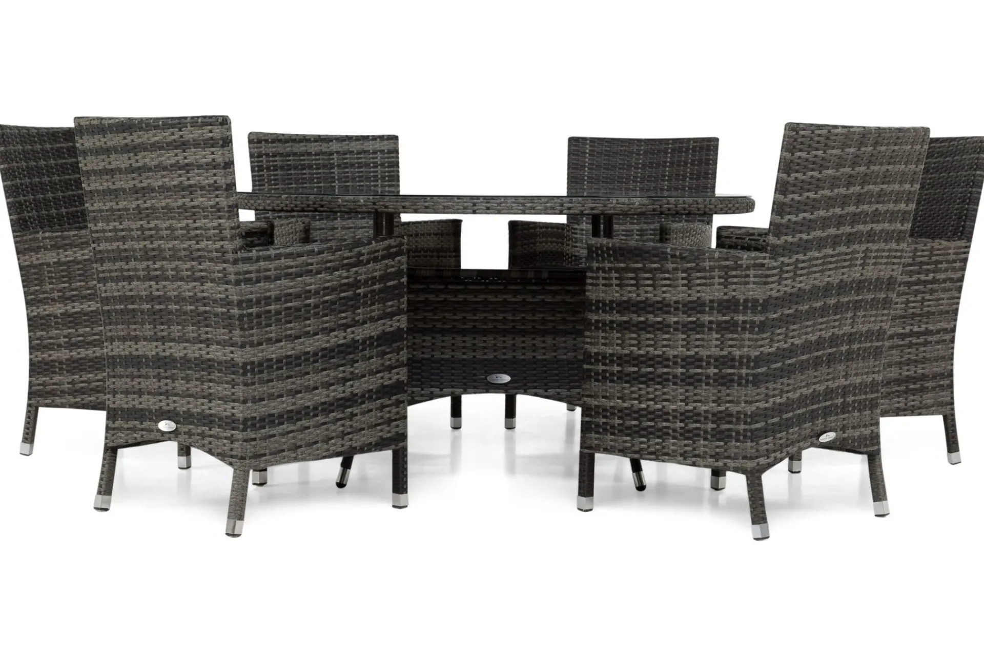 Comfort Garden Spisegrupper Hage-Thor Spisegruppe Ø140+6 Thor Stoler Mørkegrå