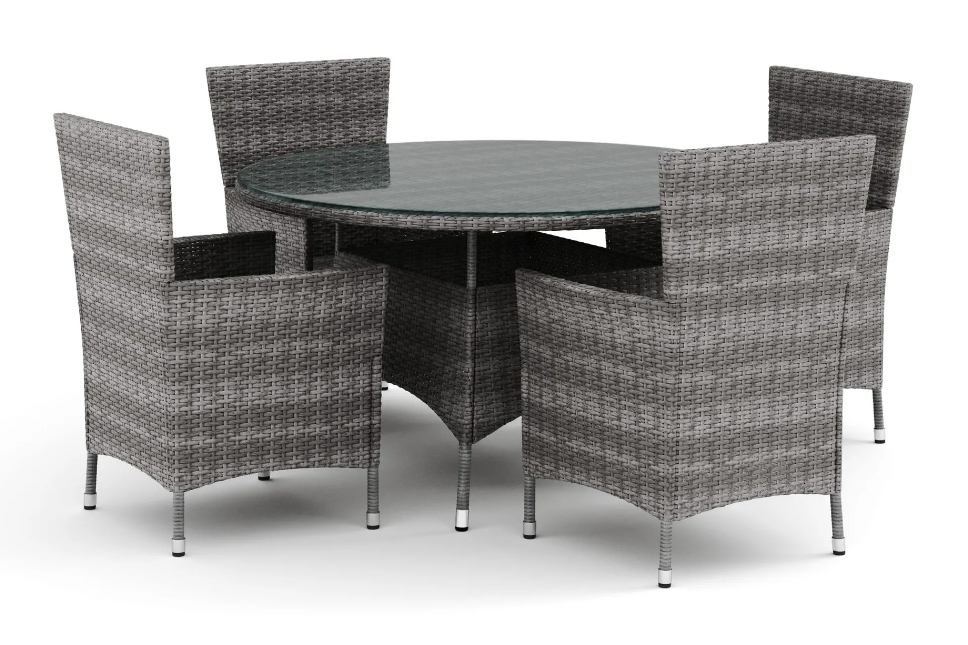 Comfort Garden Spisegrupper Hage-Thor utendørs rund spisegruppe 140 cm med 4 Thor utefåtöljer
