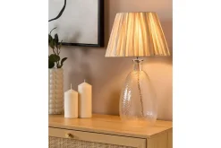 Bordlampe|Vinduslampe-Tila Bordlampe 54 cm E27 Transparent,Natur