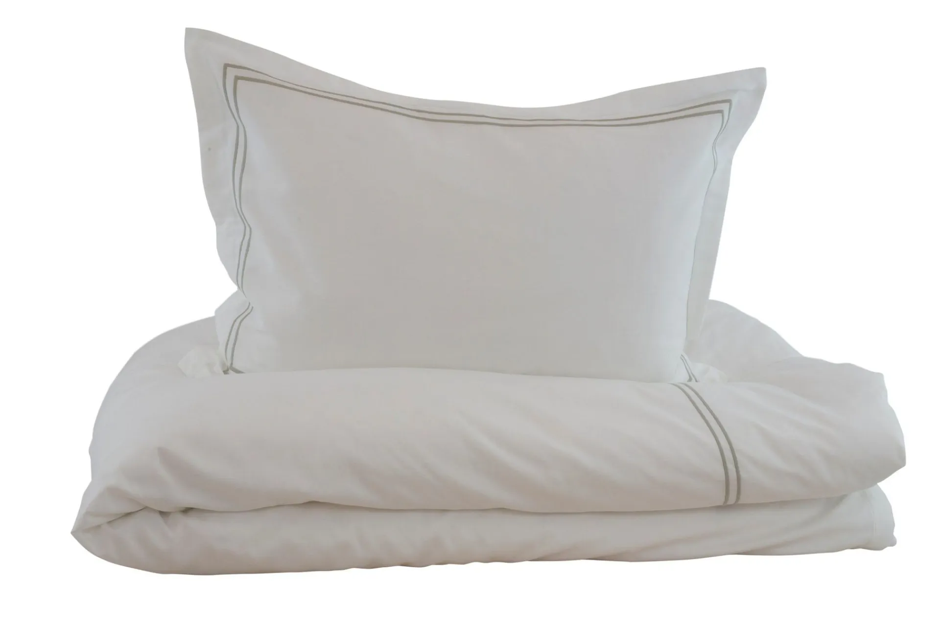 Borås Cotton Sengetøysett & Dynetrekksett-Tilda Sengesett 220x230 cm Hvit/Beige