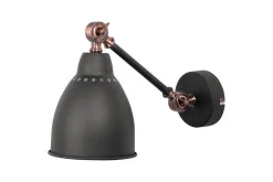 Nattbordslampe-Tillatoba Vegghengt Leselampe 2 stk E27 Grafitt