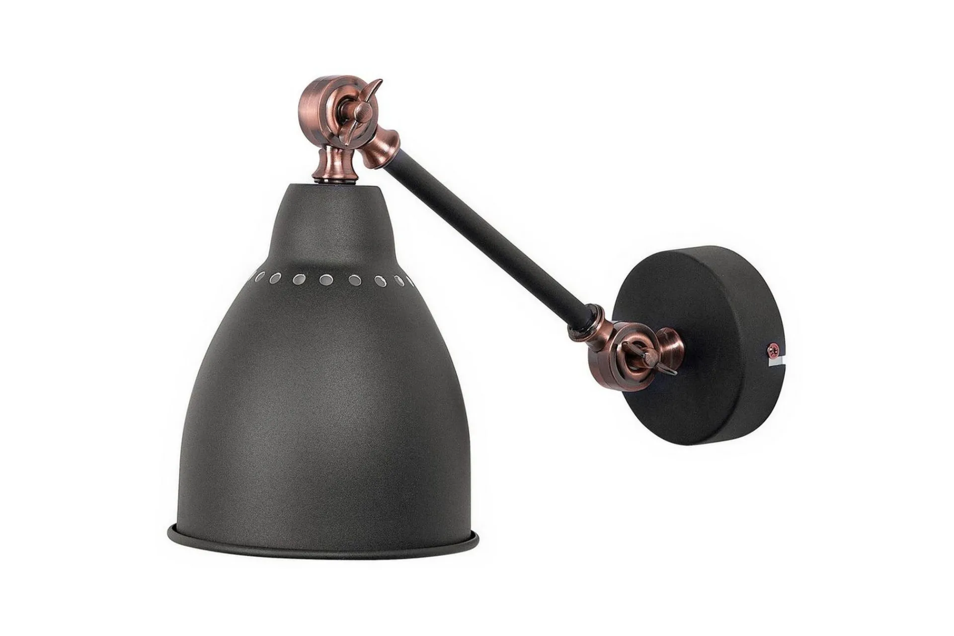 Nattbordslampe-Tillatoba Vegghengt Leselampe 2 stk E27 Grafitt