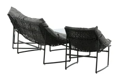 Venture Home Veranda & Terrasse|Loungesett-Tina Loungegruppe 4-seters Svart