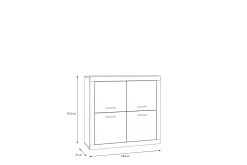 Sideboard & Skjenker-Tolovgrad Sideboard 41x113 cm Grå/Hvit