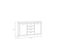 Tolovgrad Sideboard 41x153 cm