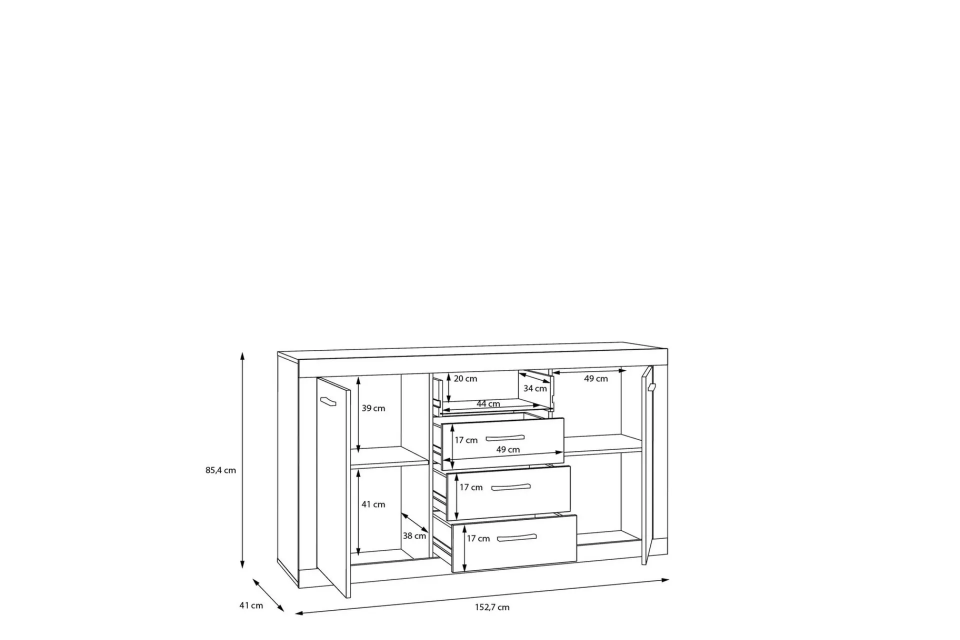Tolovgrad Sideboard 41x153 cm