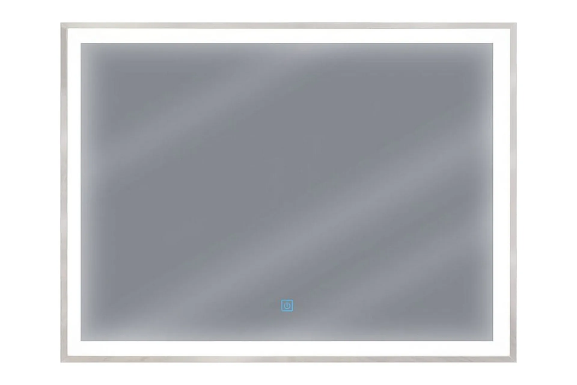 Baderomsspeil Med Belysning|Baderom-Tooms Speil LED 60x80 cm Sølv