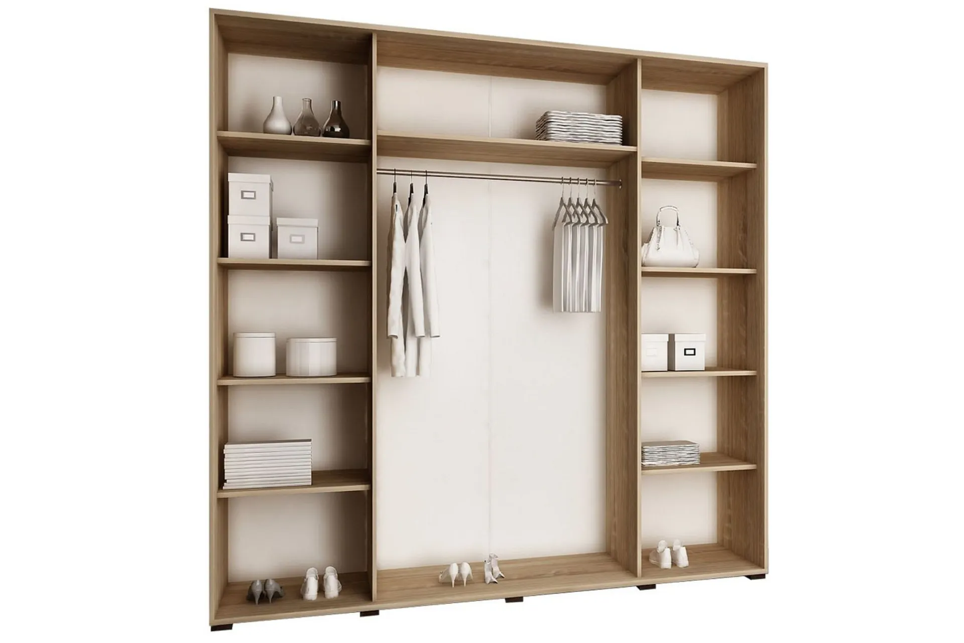Garderober & Garderobesystem-Top Garderobe 200x62x200 cm Eik