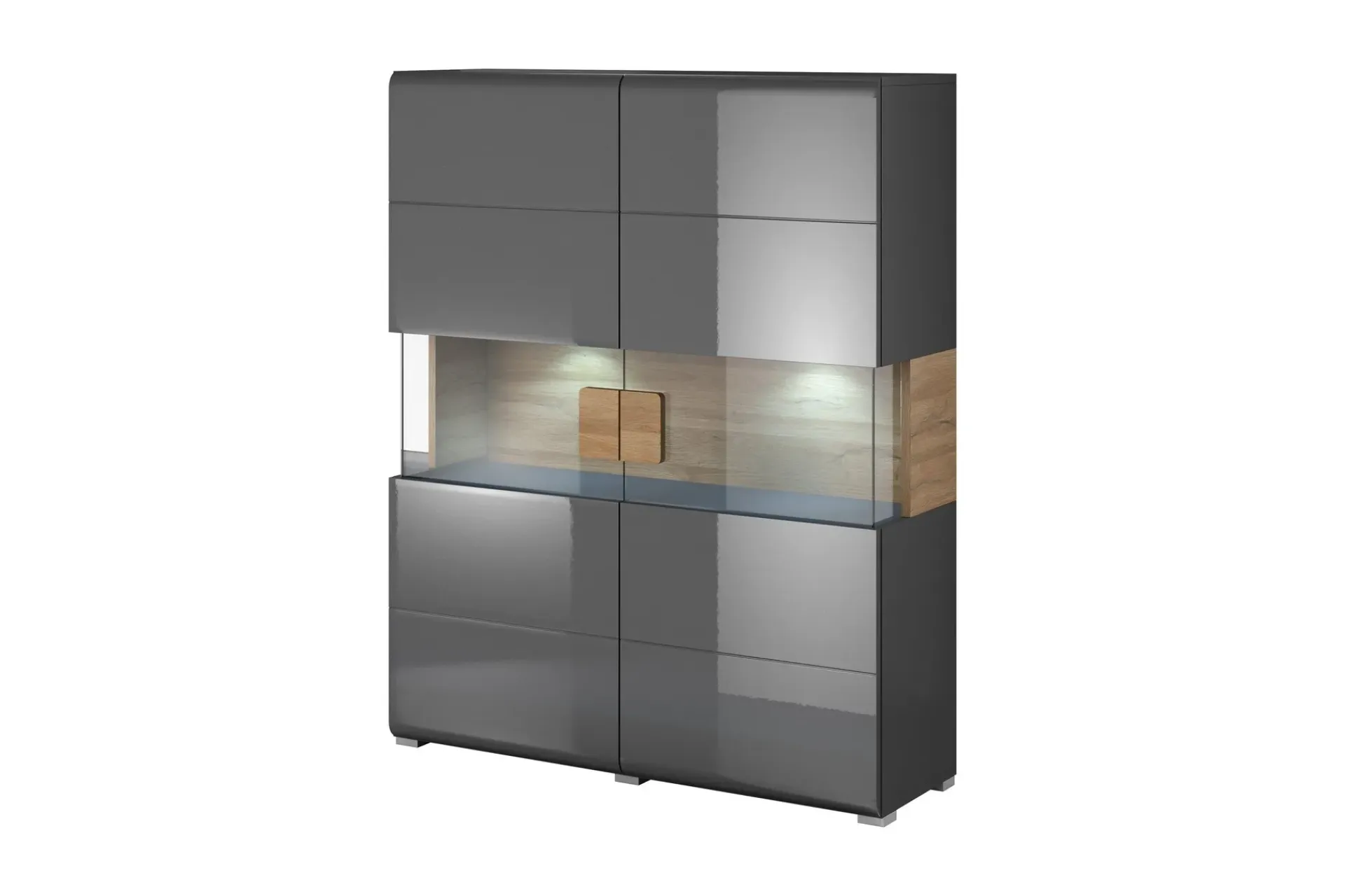 Oppbevaringsskap|Skap-Toreno Highboard 39x122 cm Natur,Antracit