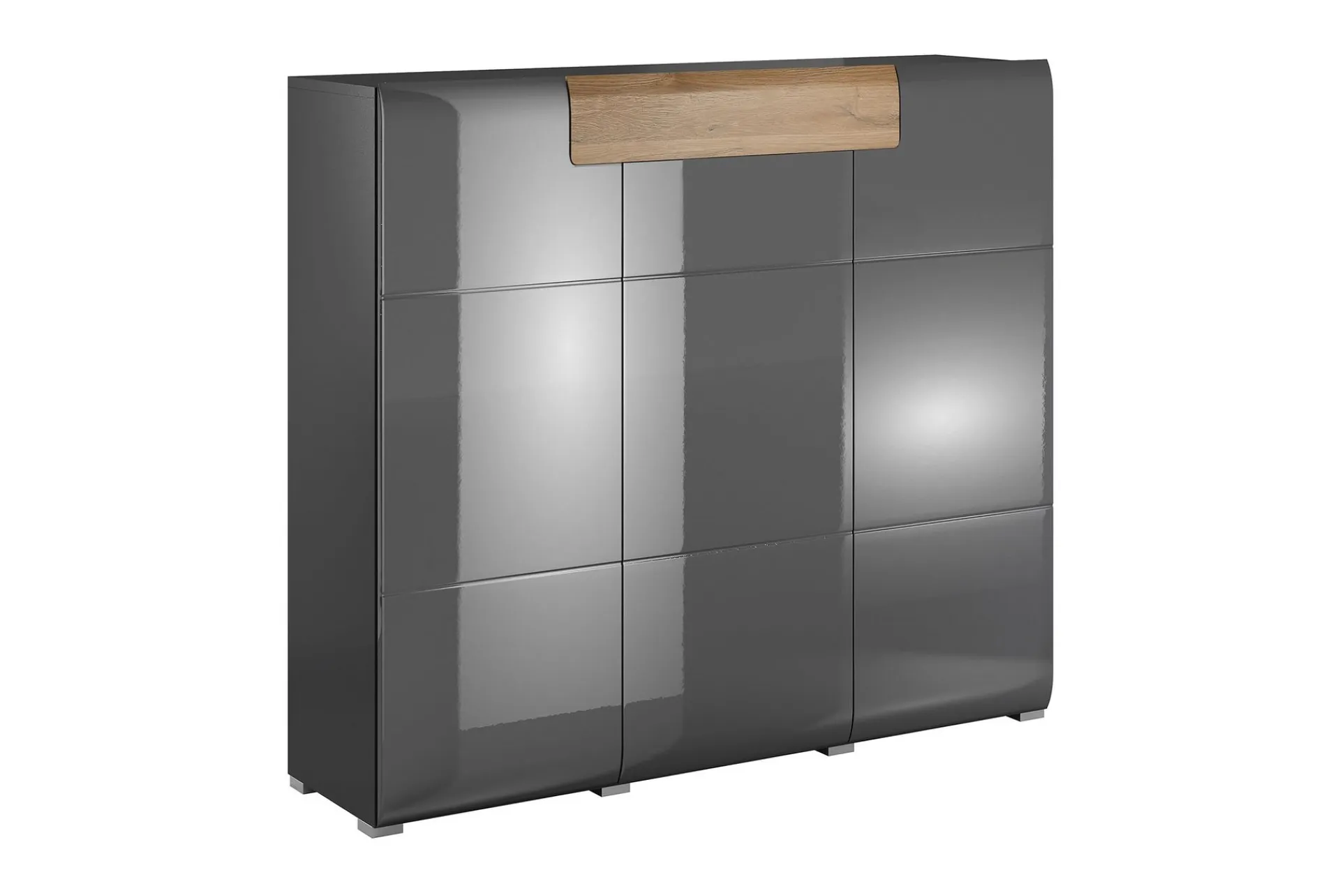Oppbevaringsskap|Skap-Toreno Highboard 39x147 cm Natur,Antracit