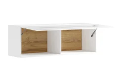 Vitrineskap|Skap-Toreno Vitrine 37x131 cm Natur,Hvit