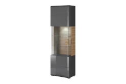Vitrineskap|Skap-Toreno Vitrine 39x61 cm Natur,Antracit