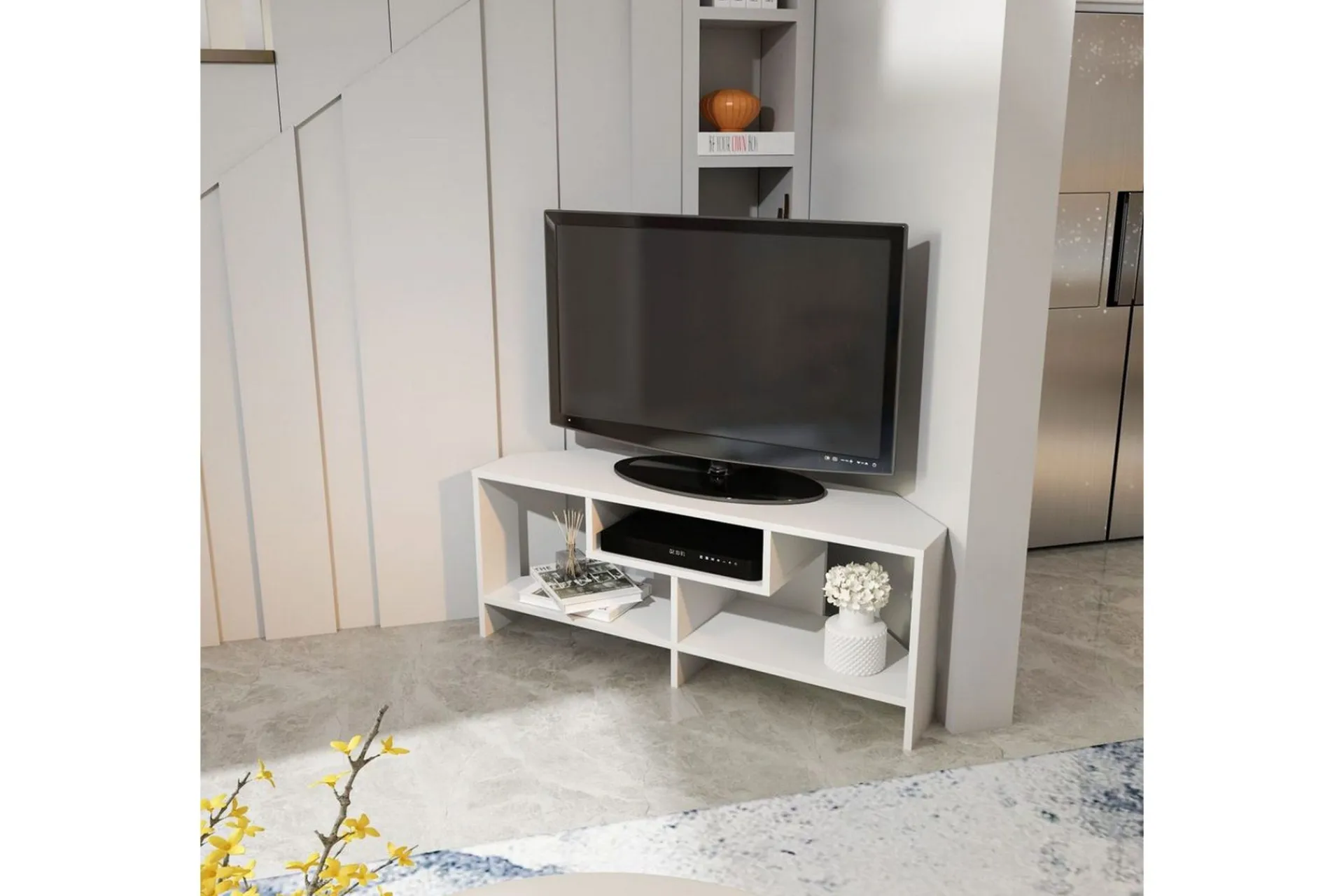 Tv-Benk & Mediabenk-Torlin TV-benk 120 cm Hvit
