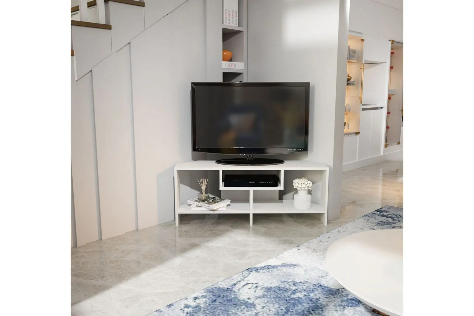 Tv-Benk & Mediabenk-Torlin TV-benk 120 cm Hvit