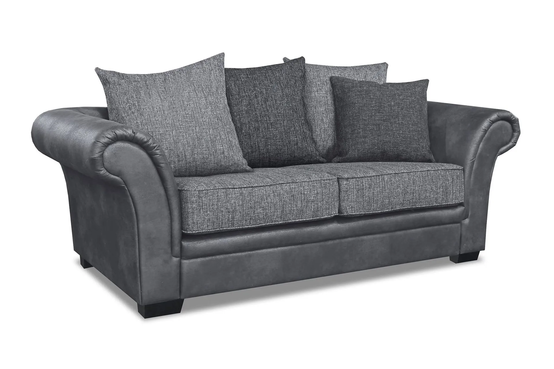 Manor House 2 Seter Sofa-Toronto 2-seters Sofa Svart/Mørkegrå