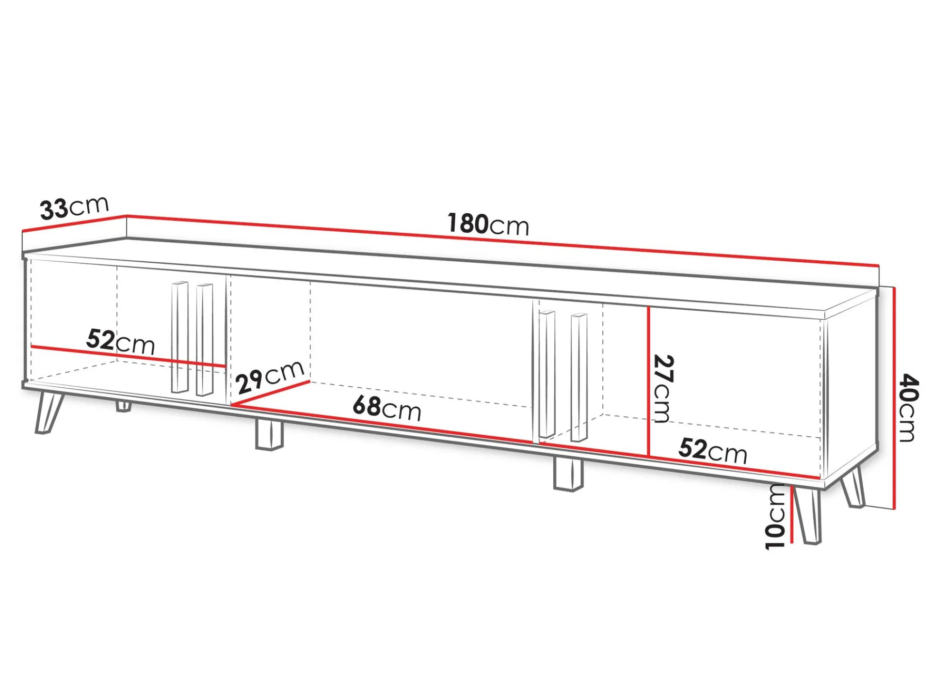 Torvos TV-benk 180 cm