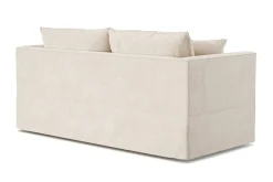 Andrarum Sovesofaer-Travstad 3-seters sovesofa i chenille, fremoverutslått Beige
