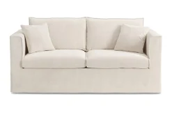 Andrarum Sovesofaer-Travstad 3-seters sovesofa i chenille, fremoverutslått Beige