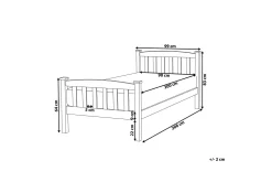 Sengeramme & Sengestamme-Traycee Seng Tre 90x200 cm Hvit
