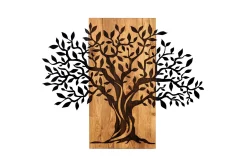 Tree Wooden Wall Accessory Veggdekor