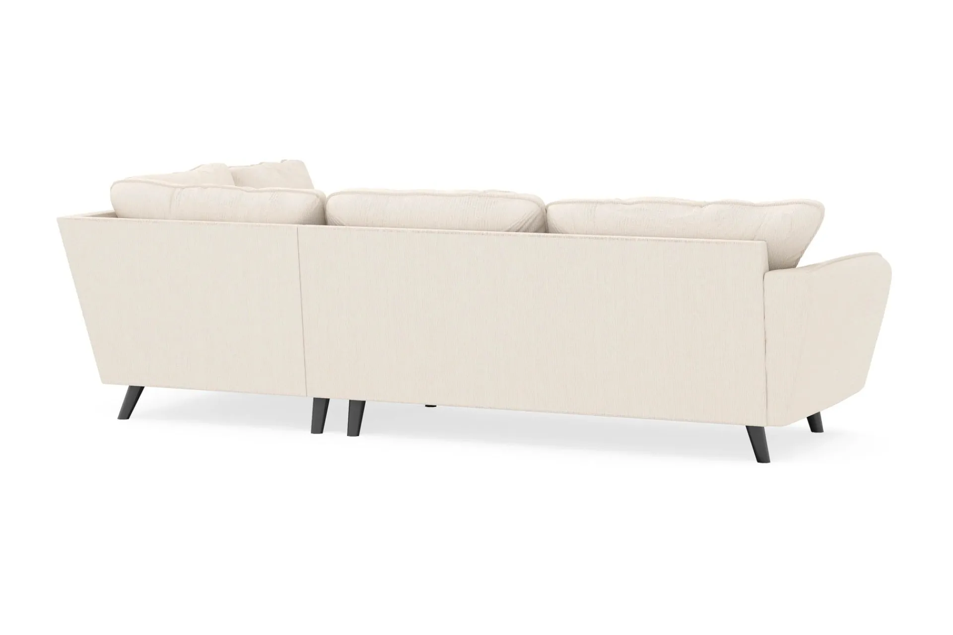 Scandi Days Sofa Med Sjeselong-Trend Lyx 4-seters Høyrevendt L-formet Sjeselongsofa i Manchester Beige