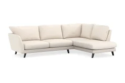 Scandi Days Sofa Med Sjeselong-Trend Lyx 4-seters Høyrevendt L-formet Sjeselongsofa i Manchester Beige