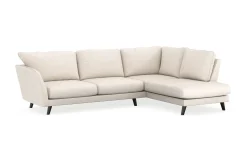 Scandi Days Sofa Med Sjeselong-Trend Lyx 4-seters Høyrevendt L-formet Sjeselongsofa i Stoff Beige