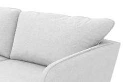 Scandi Days U-Sofa-Trend Lyx 4-seters Høyrevendt U-formet Sofa med Divan og Sjeselong i Stoff Lysegrå
