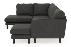 Scandi Days U-Sofa-Trend Lyx 4-seters Høyrevendt U-formet Sofa med Divan og Sjeselong i Manchester Mørkegrå
