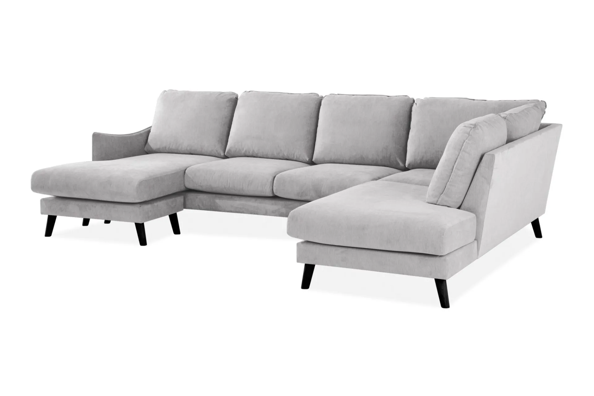 Scandi Days Trend Lyx 4-seters Høyrevendt U-formet Sofa med Divan og Sjeselong i Stoff