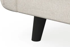 Scandi Days U-Sofa-Trend Lyx 4-seters Høyrevendt U-formet Sofa med Divan og Sjeselong i Stoff Beige