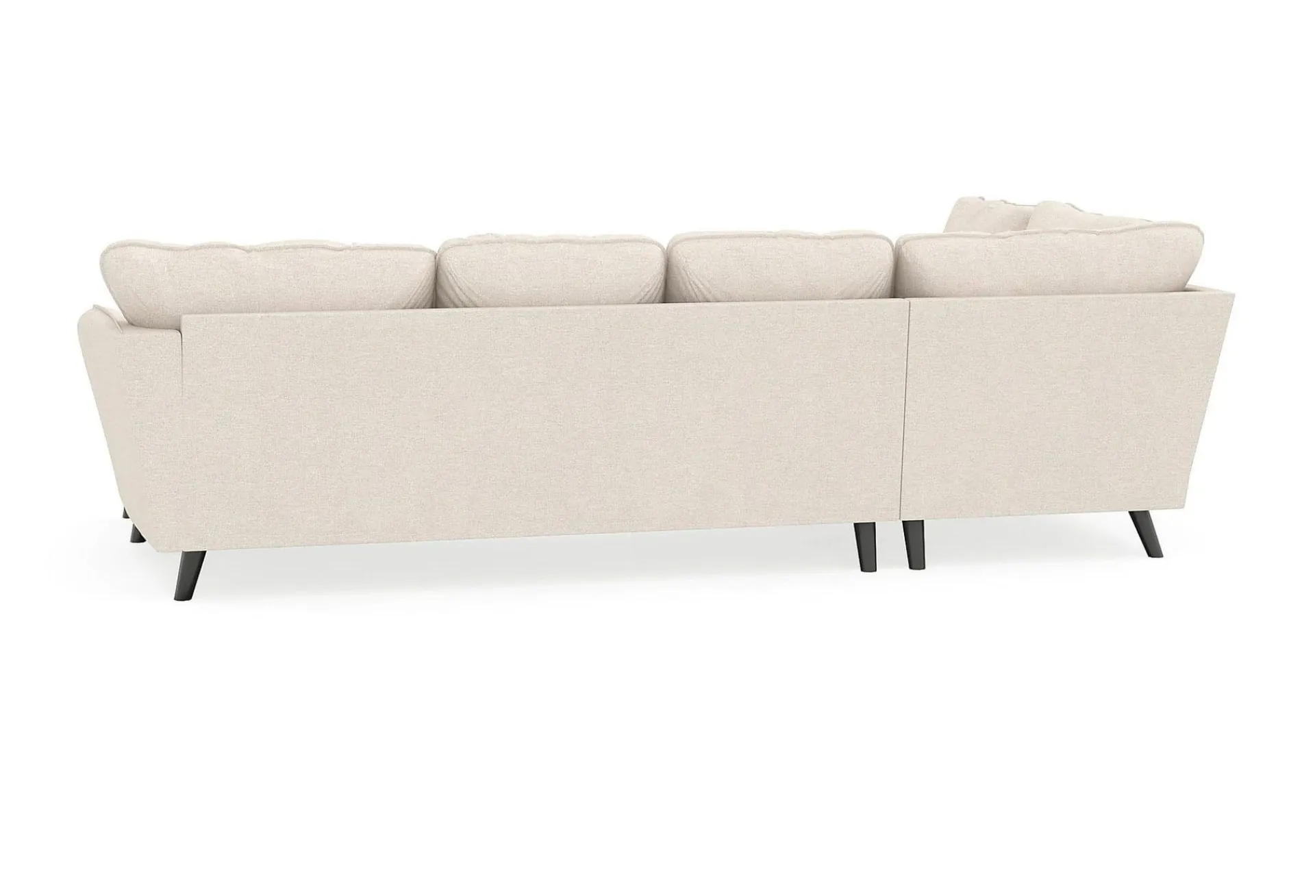 Scandi Days U-Sofa-Trend Lyx 4-seters Høyrevendt U-formet Sofa med Divan og Sjeselong i Stoff Beige