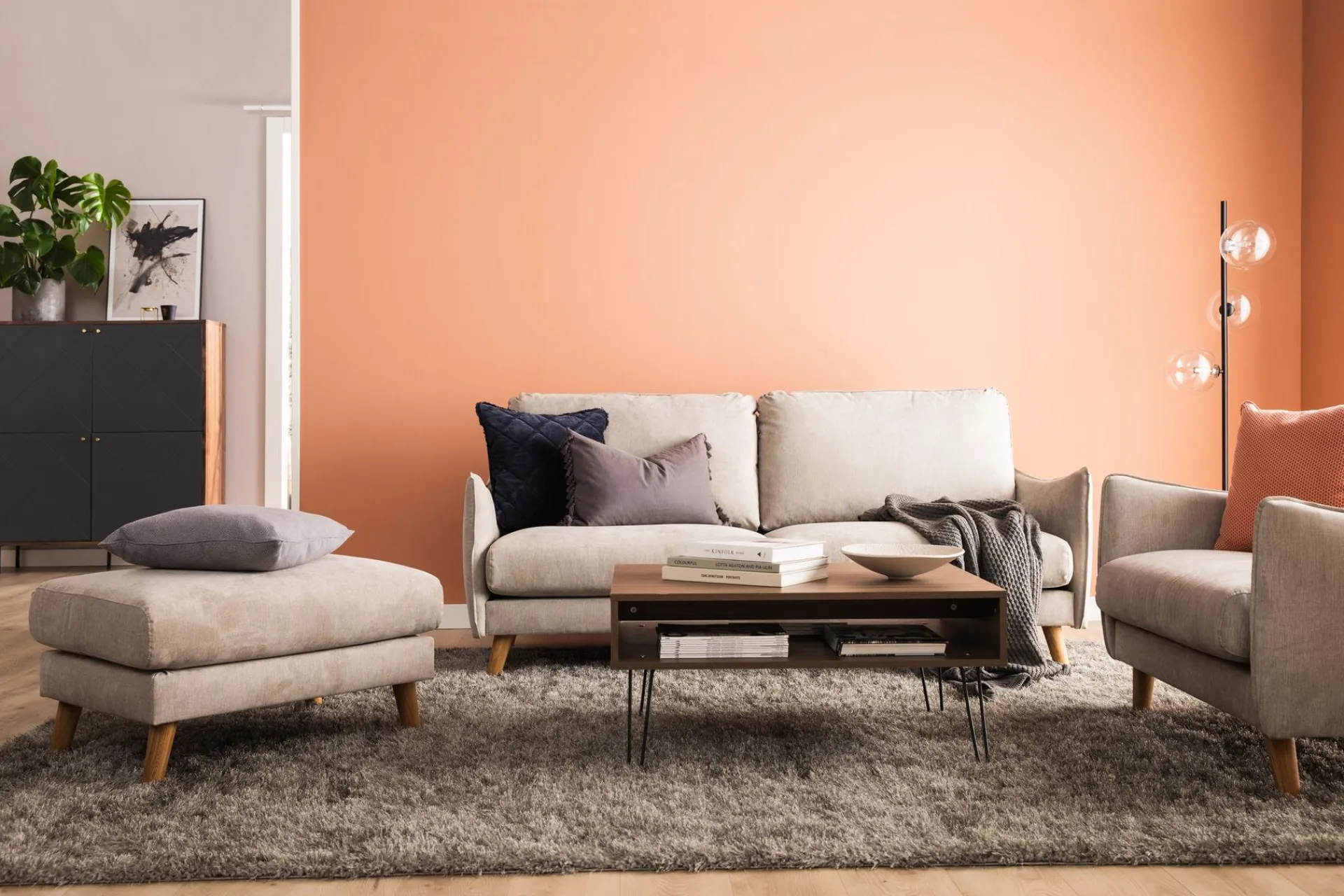 Scandi Days 2 Seter Sofa-Trend Lyx 2-seters Stoffsofa Beige